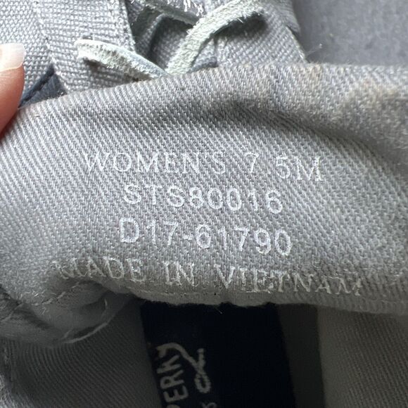 Sperry Womens Rave Verge Canvas High Top Sneakers Size 7.5 Gray STS80016 - Picture 8 of 14